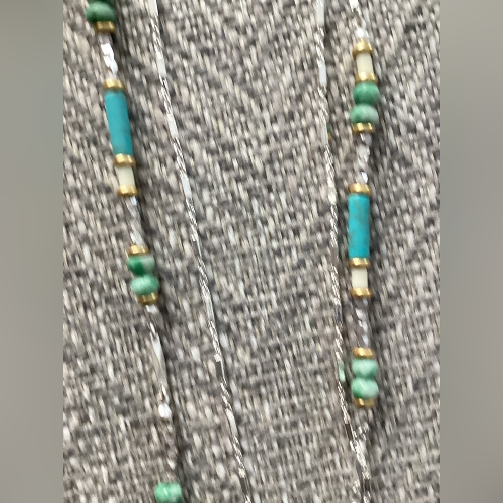Stella & Dot Costa Necklace Turquoise tassel - Picture 10 of 14